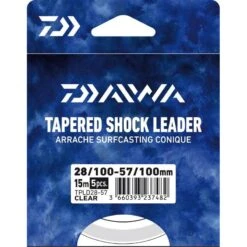 BAS DE LIGNE DAIWA ARRACHE SURF TAPER LEADER - 5 X 15M - PAR 5