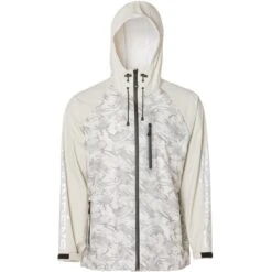 Grundens COUPE VENT MIXTE GRUNDÉNS TOURNEY FULL ZIP JACKET - BLANC/CAMO