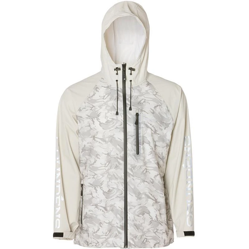 Grundens COUPE VENT MIXTE GRUNDÉNS TOURNEY FULL ZIP JACKET - BLANC/CAMO