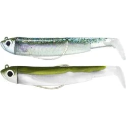 KIT LEURRE SOUPLE ARME FIIISH DOUBLE COMBO BLACK MINNOW 70 + TETE PLOMBEE SHORE