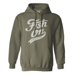 SWEAT HOMME CYRIL CHAUQUET FISH ON VINTAGE - KAKI